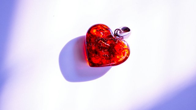 Coral and amber