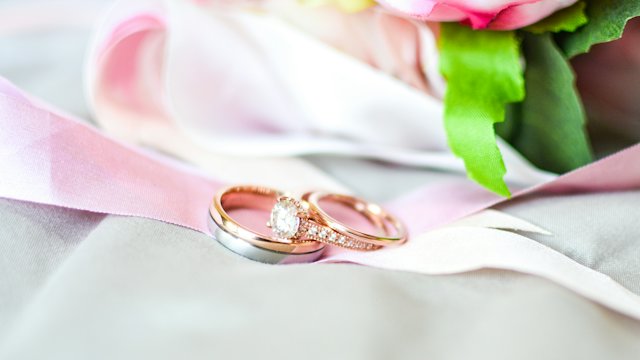 Yellow, white and rose gold