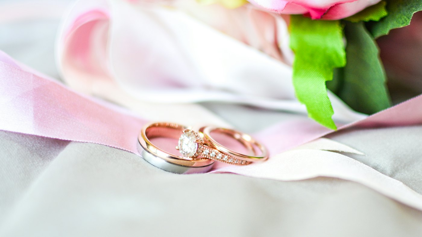 Yellow, white and rose gold