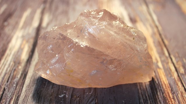 Rose quartz and smoky quartz